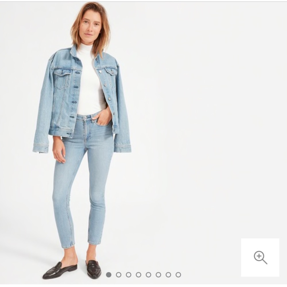 Everlane High-Rise Skinny Jean in Light Blue Wash